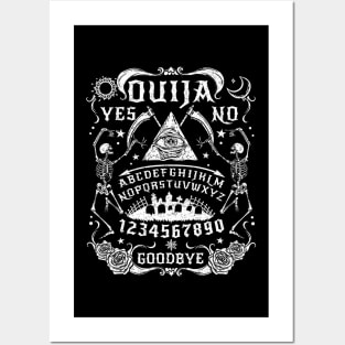 Paranormal Ouija Board I Satanic Occult graphic Posters and Art